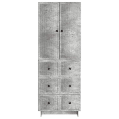 vidaXL Cabinet Set 2 pcs Concrete Grey Engineered Wood