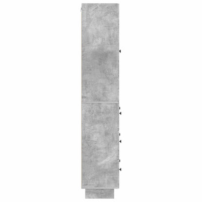 vidaXL Cabinet Set 2 pcs Concrete Grey Engineered Wood