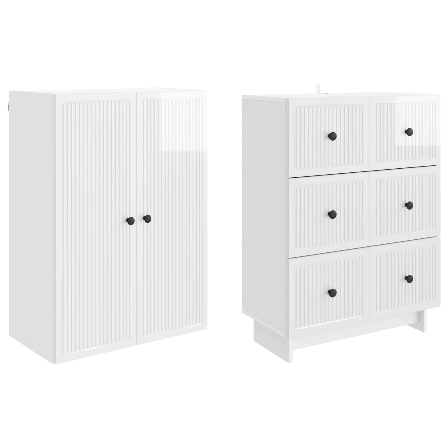 vidaXL Cabinet Set 2 pcs Engineered Wood