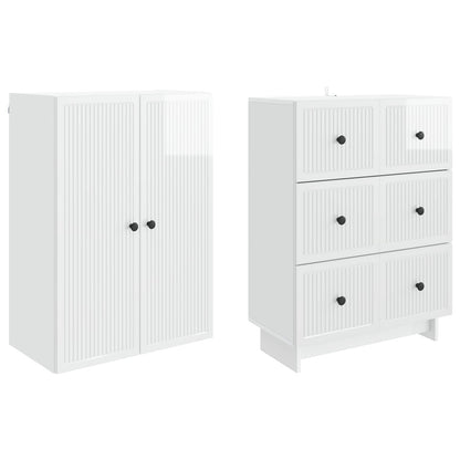 vidaXL Cabinet Set 2 pcs Engineered Wood