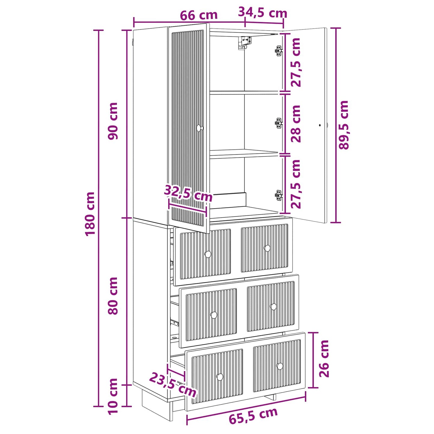 vidaXL Cabinet Set 2 pcs Engineered Wood