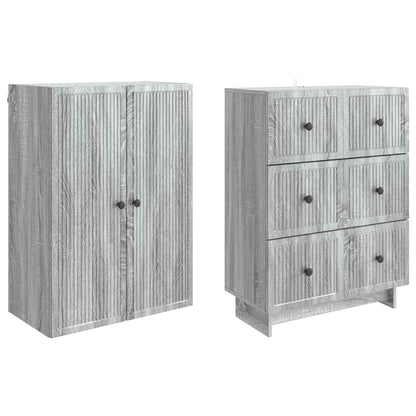 vidaXL Cabinet Set 2 pcs Engineered Wood