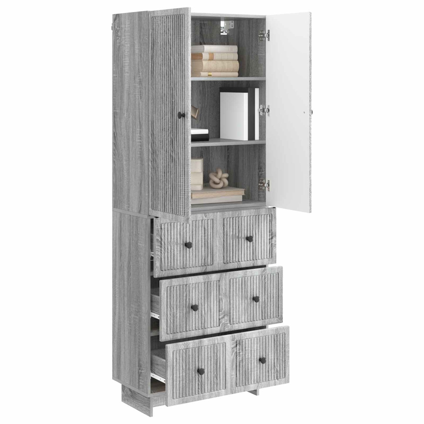 vidaXL Cabinet Set 2 pcs Engineered Wood