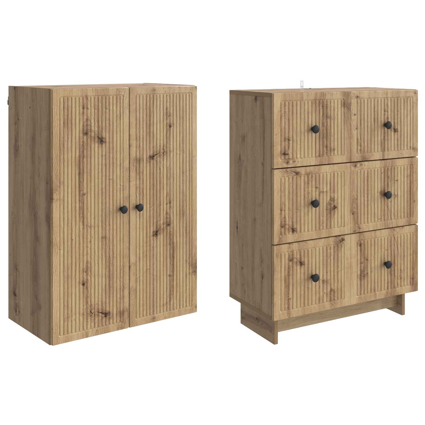 vidaXL Cabinet Set 2 pcs Engineered Wood