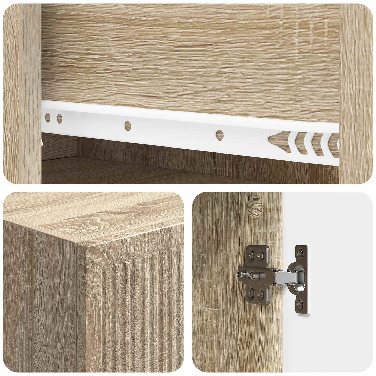 vidaXL Cabinet Set 2 pcs Engineered Wood