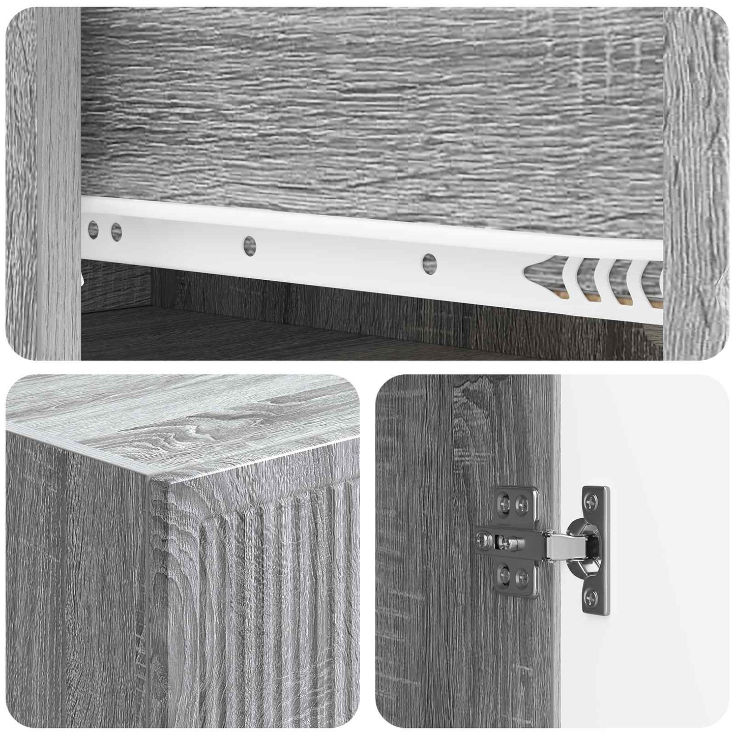 vidaXL Cabinet Set 2 pcs Engineered Wood