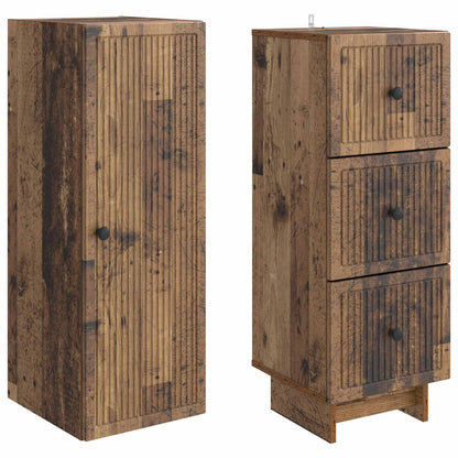 vidaXL Cabinet Set 2 pcs Old Wood Engineered Wood