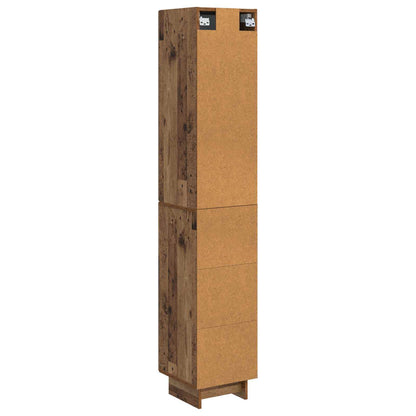 vidaXL Cabinet Set 2 pcs Old Wood Engineered Wood