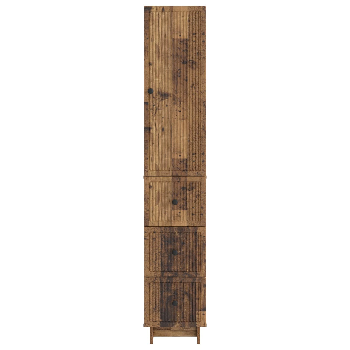 vidaXL Cabinet Set 2 pcs Old Wood Engineered Wood