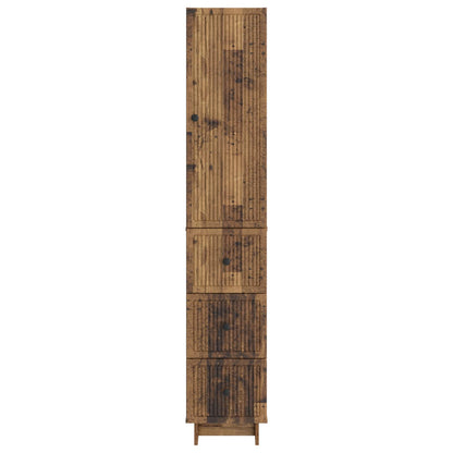 vidaXL Cabinet Set 2 pcs Old Wood Engineered Wood