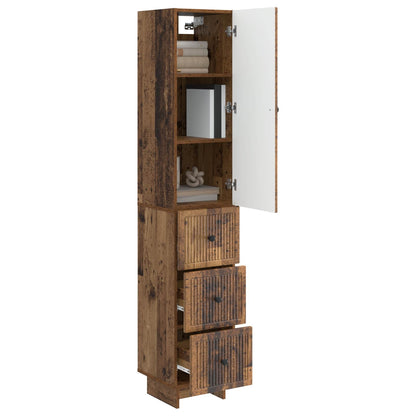 vidaXL Cabinet Set 2 pcs Old Wood Engineered Wood