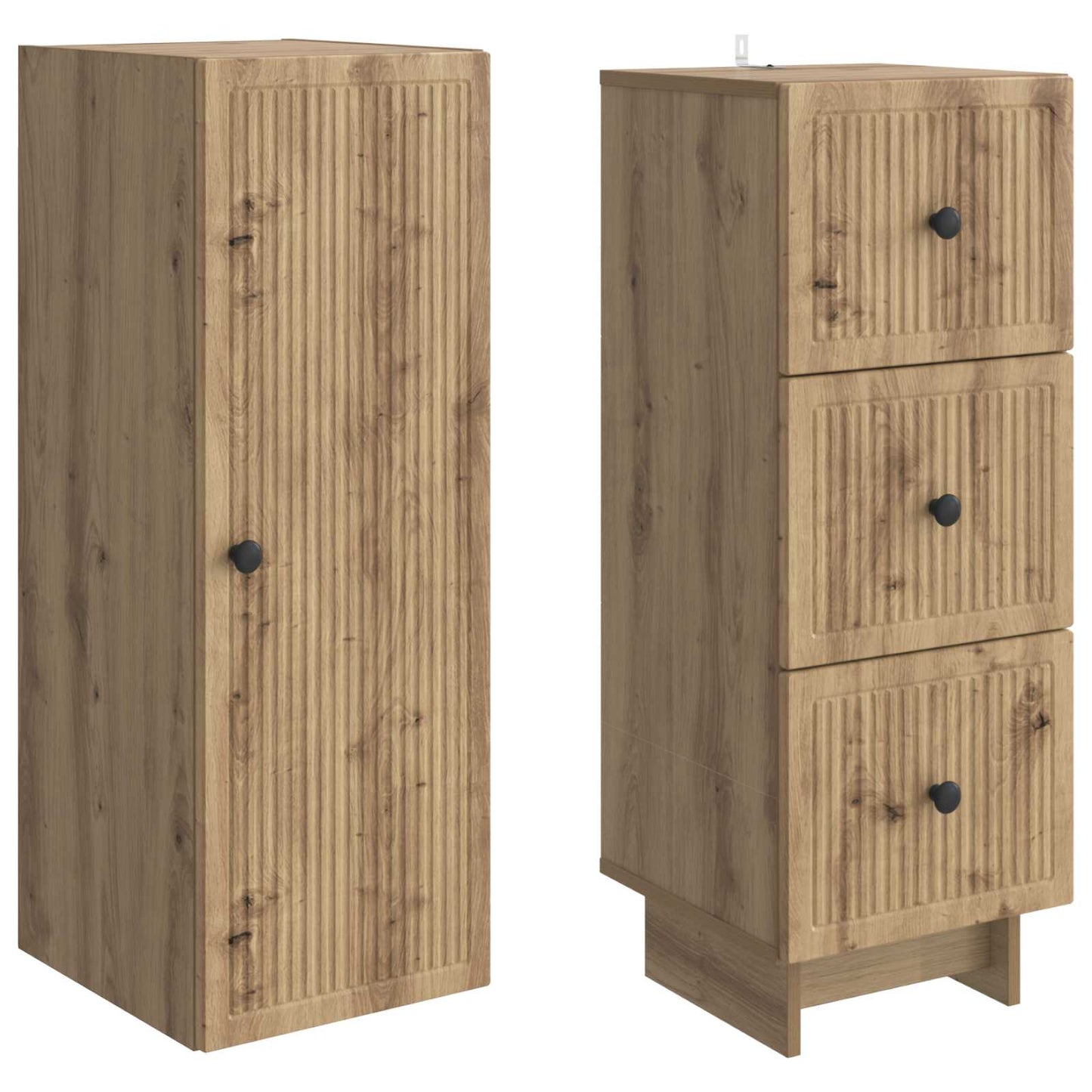 vidaXL Cabinet Set 2 pcs Engineered Wood
