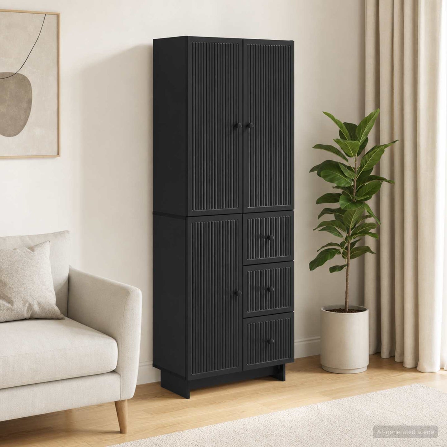vidaXL Cabinet Set 2 pcs Engineered Wood