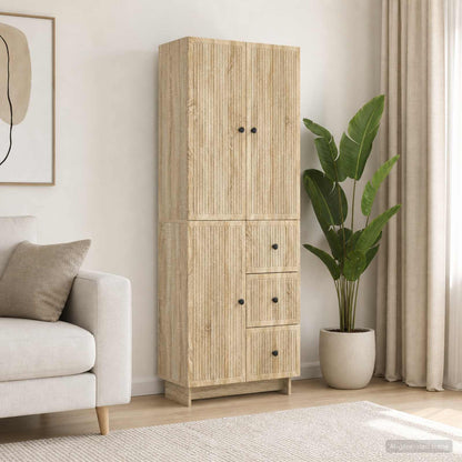 vidaXL Cabinet Set 2 pcs Engineered Wood