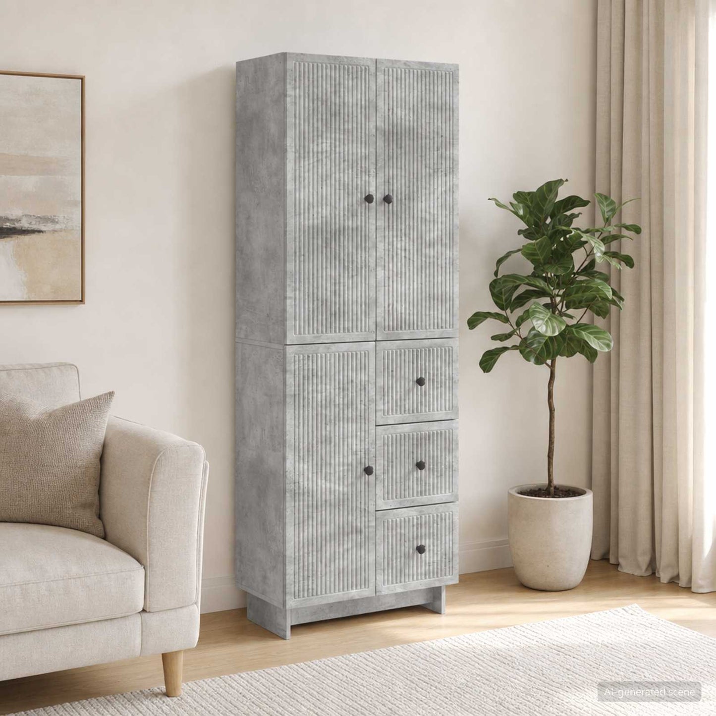 vidaXL Cabinet Set 2 pcs Engineered Wood