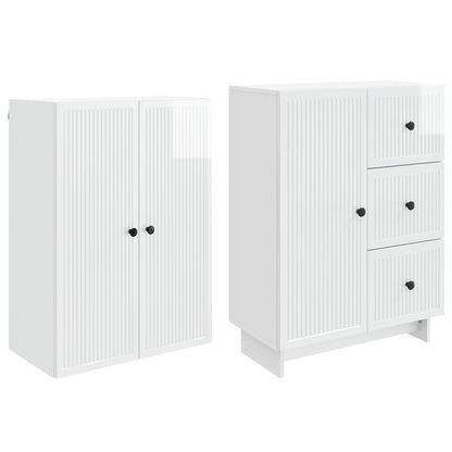 vidaXL Cabinet Set 2 pcs 66 x 34.5 x 90 cm Engineered Wood