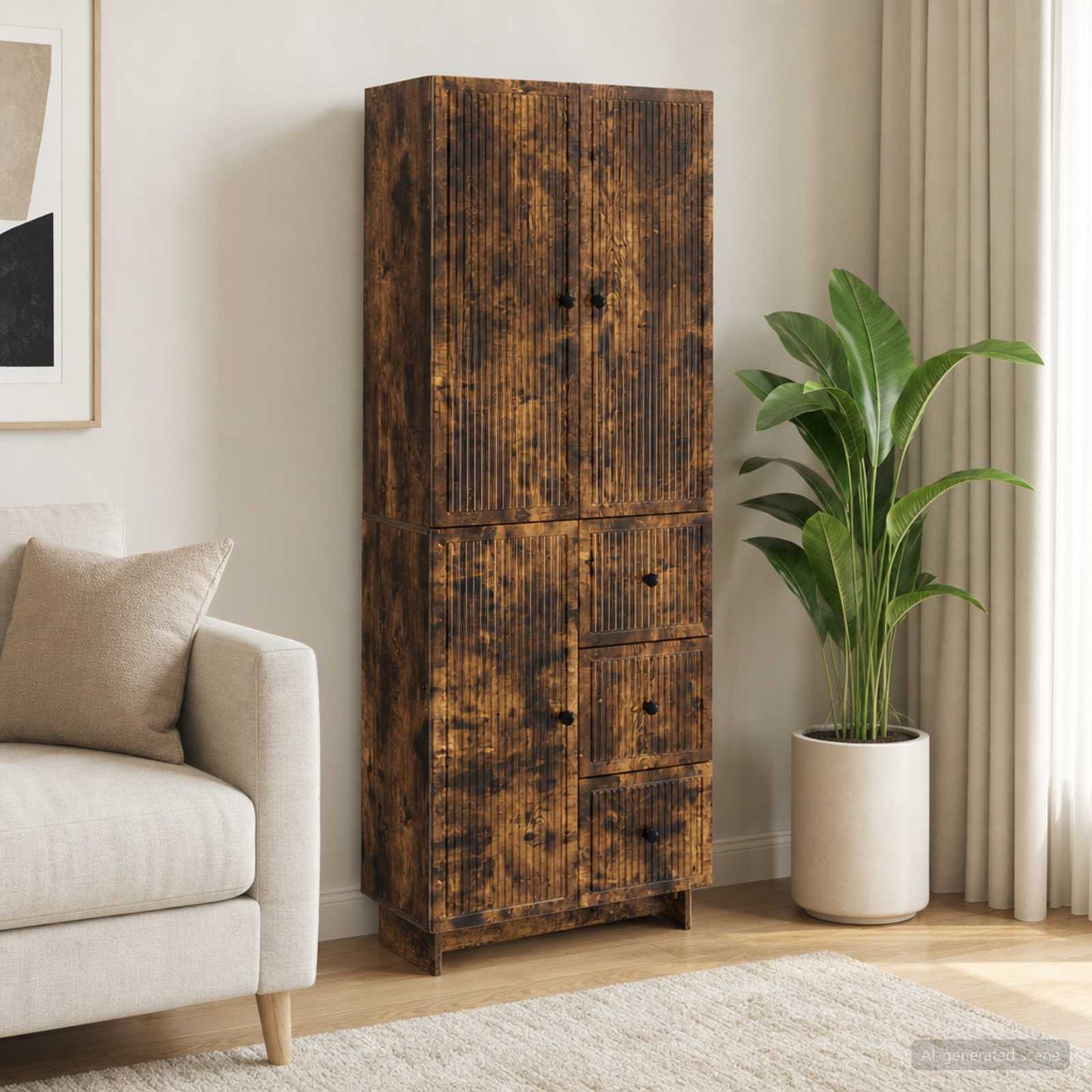 vidaXL Cabinet Set 2 pcs Engineered Wood