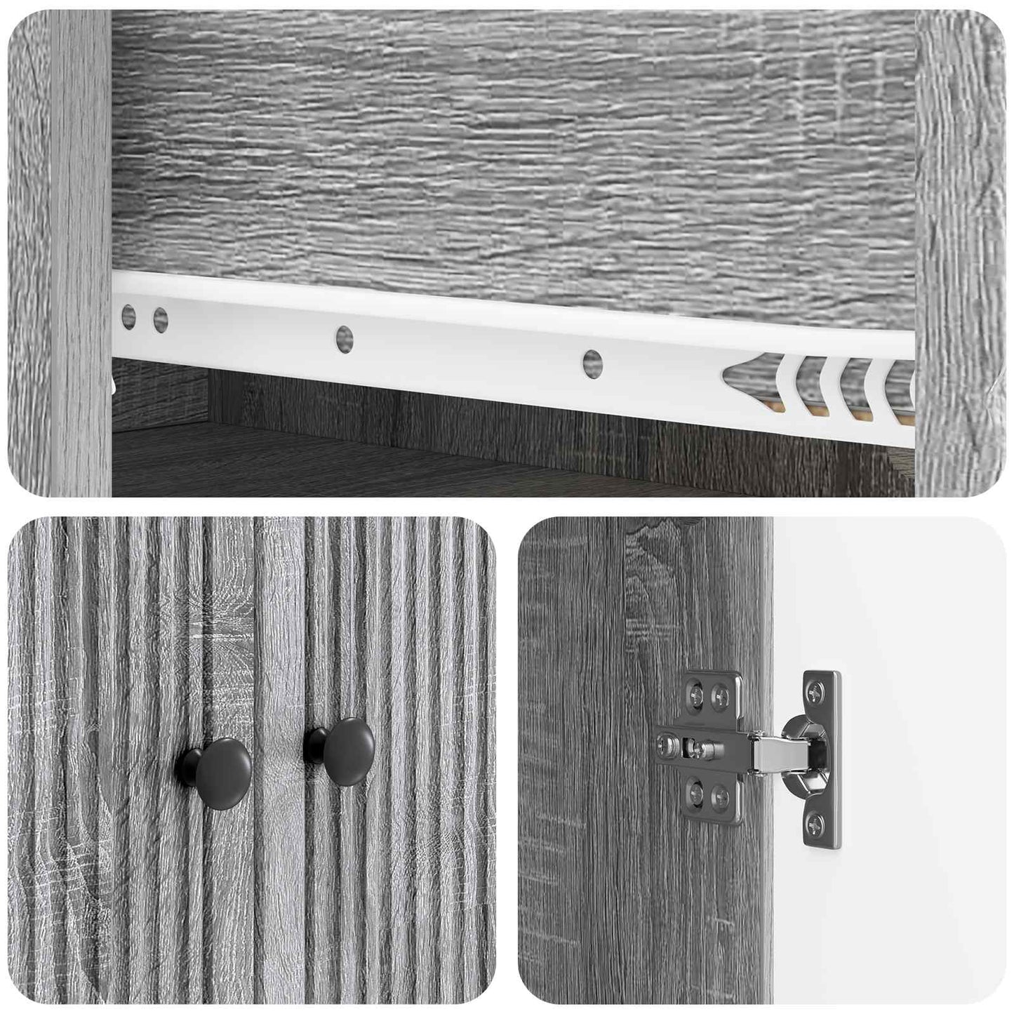 vidaXL Cabinet Set 2 pcs Engineered Wood