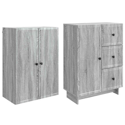 vidaXL Cabinet Set 2 pcs Engineered Wood