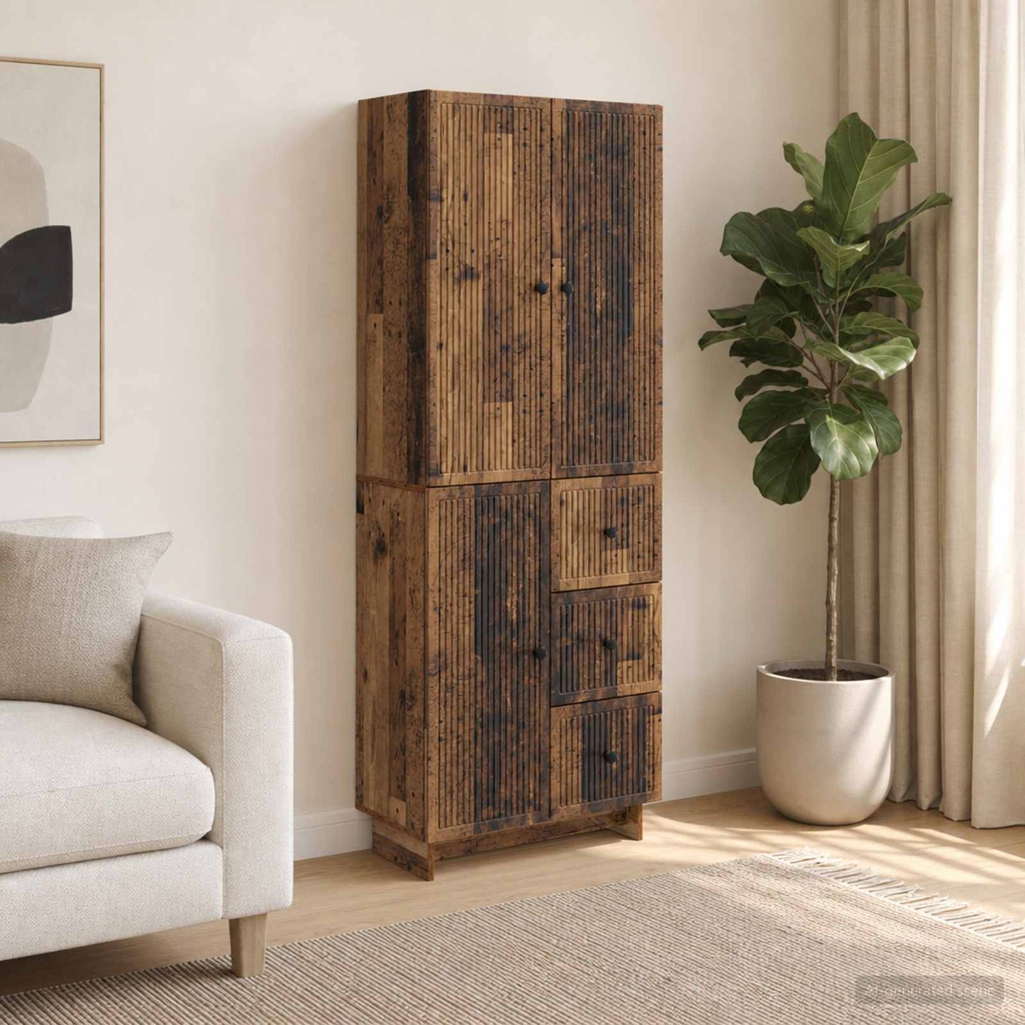 vidaXL Cabinet Set 2 pcs Engineered Wood