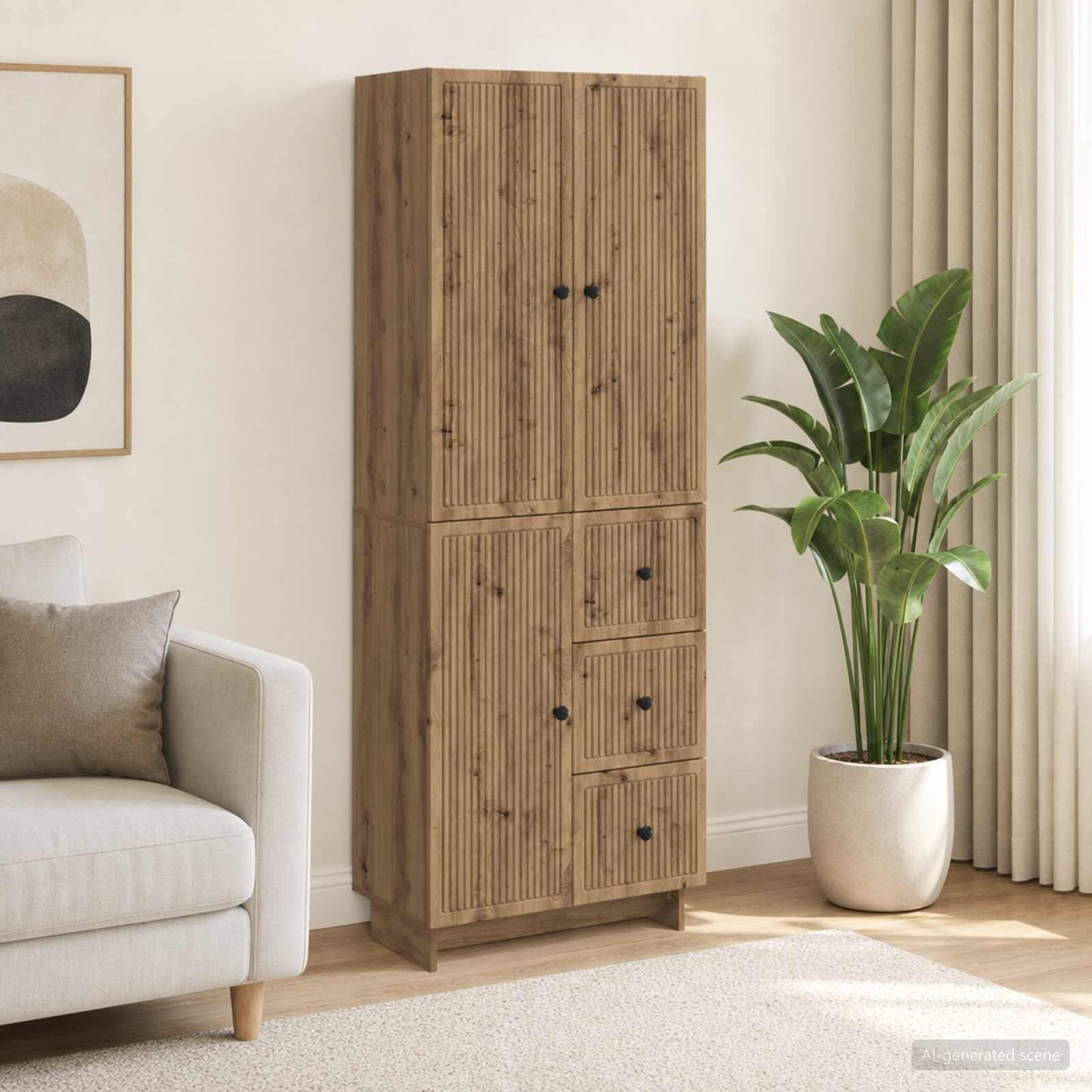 vidaXL Cabinet Set 2 pcs Engineered Wood