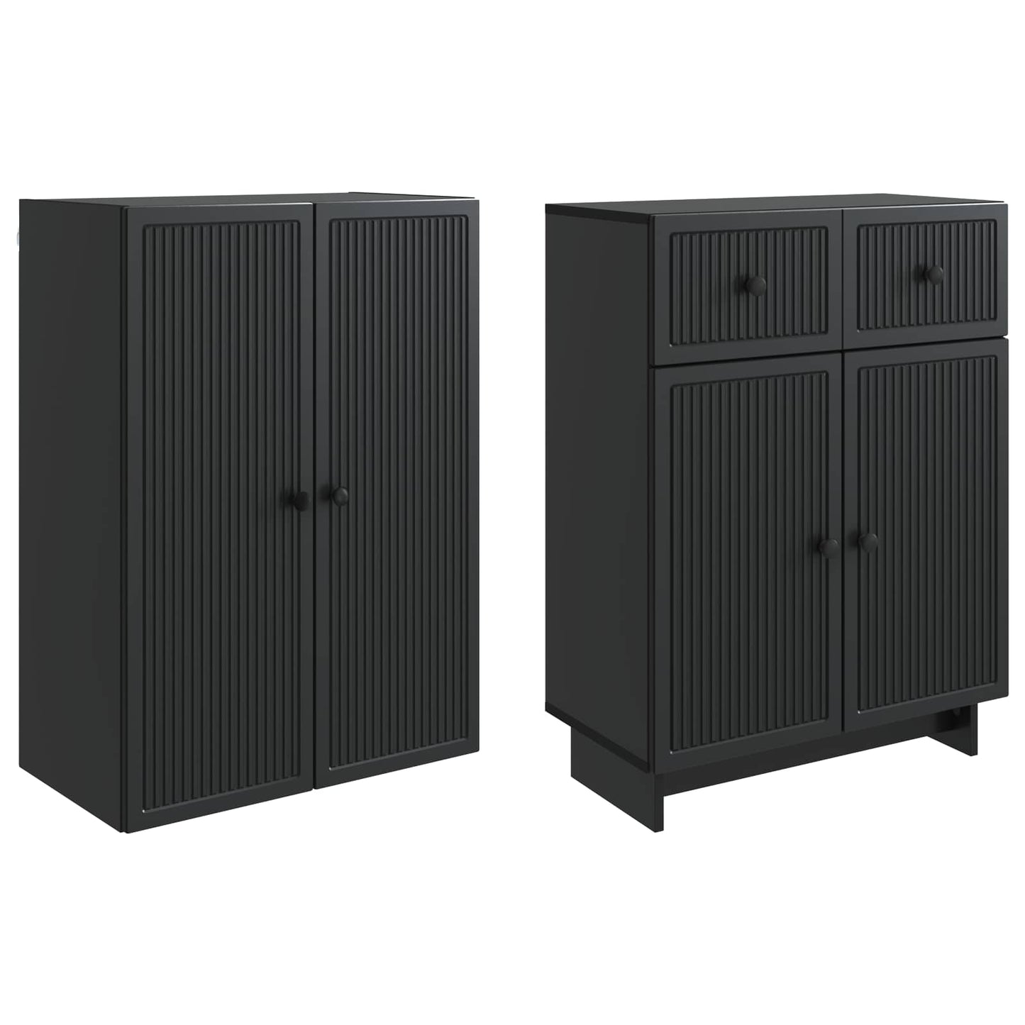 vidaXL Cabinet Set 2 pcs 66 x 34.5 x 90 cm Engineered Wood