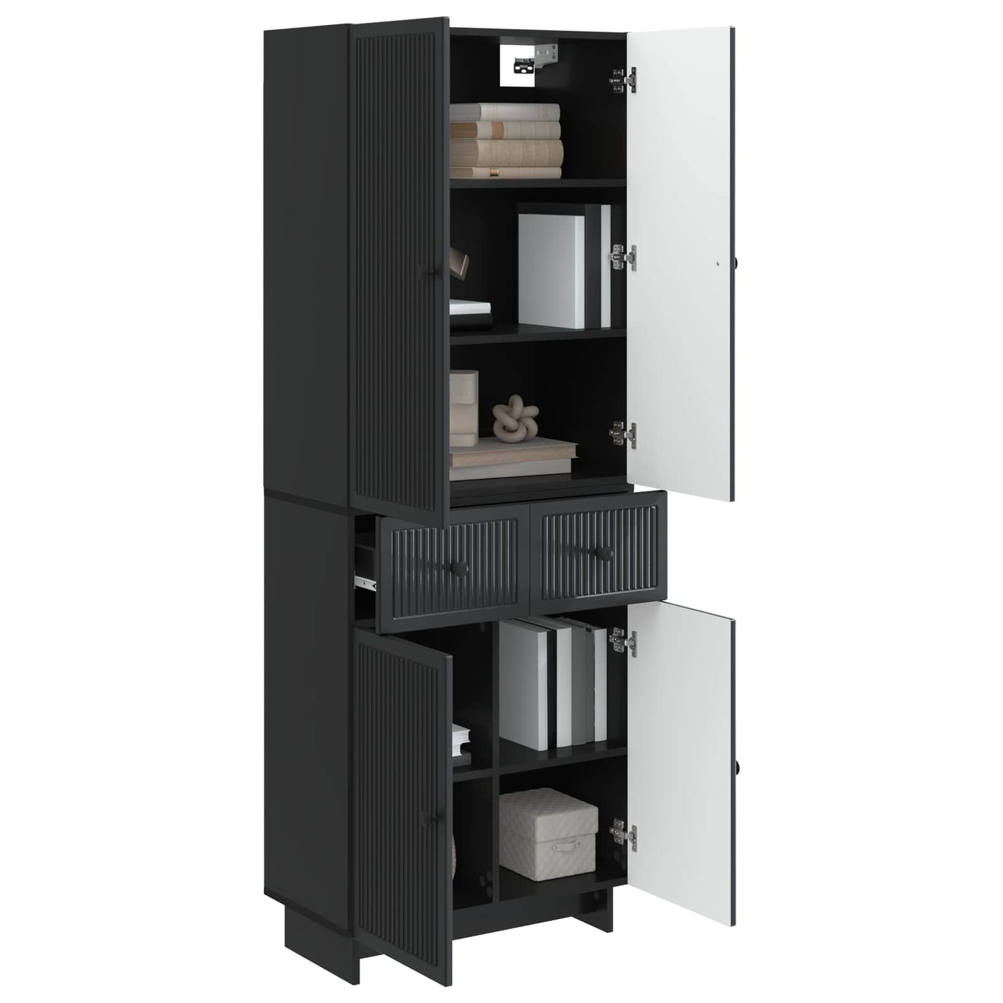 vidaXL Cabinet Set 2 pcs 66 x 34.5 x 90 cm Engineered Wood