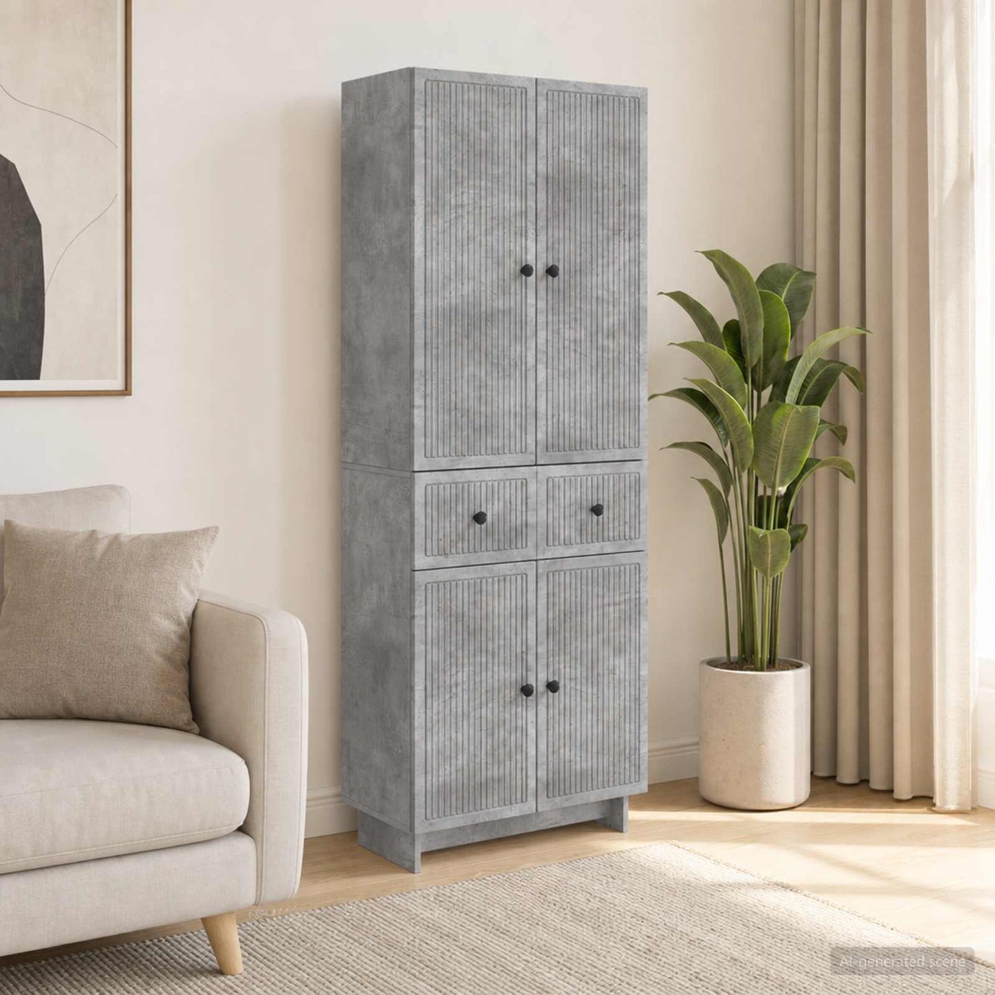 vidaXL Cabinet Set 2 pcs Engineered Wood
