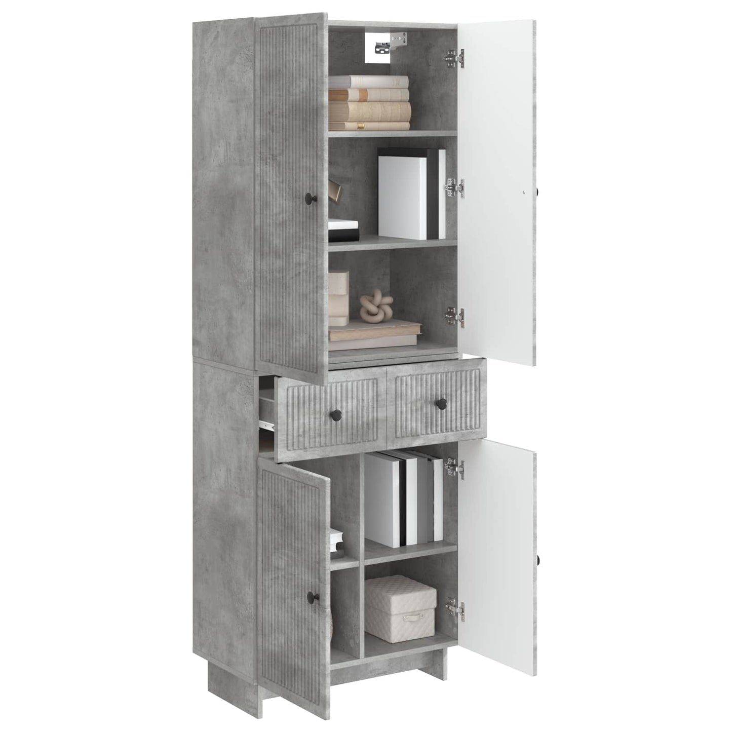 vidaXL Cabinet Set 2 pcs 66 x 34.5 x 90 cm Engineered Wood