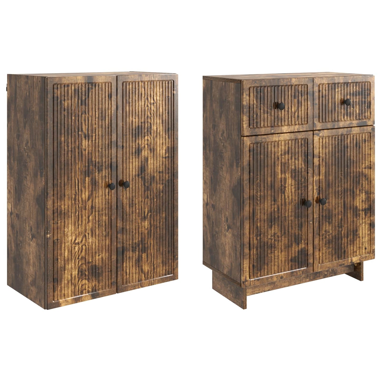 vidaXL Cabinet Set 2 pcs 66 x 34.5 x 90 cm Engineered Wood