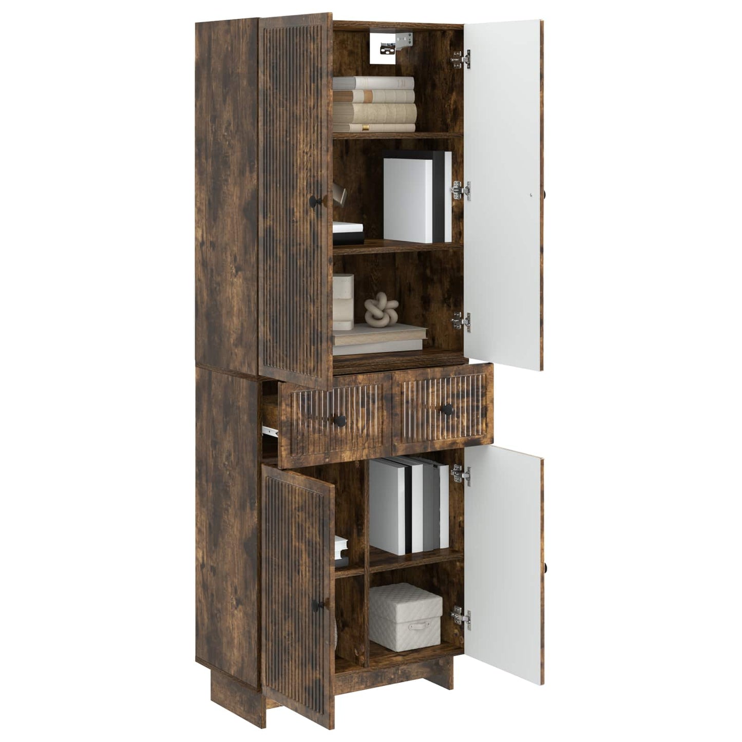 vidaXL Cabinet Set 2 pcs 66 x 34.5 x 90 cm Engineered Wood