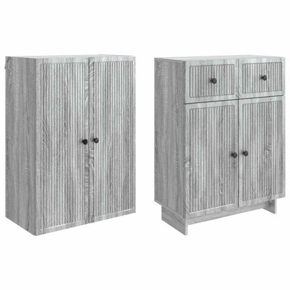 vidaXL Cabinet Set 2 pcs 66 x 34.5 x 90 cm Engineered Wood