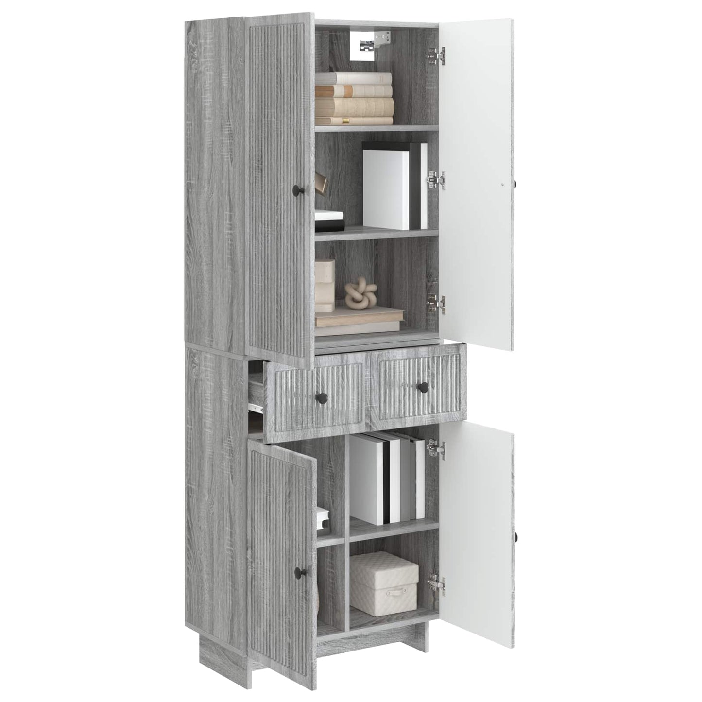 vidaXL Cabinet Set 2 pcs 66 x 34.5 x 90 cm Engineered Wood