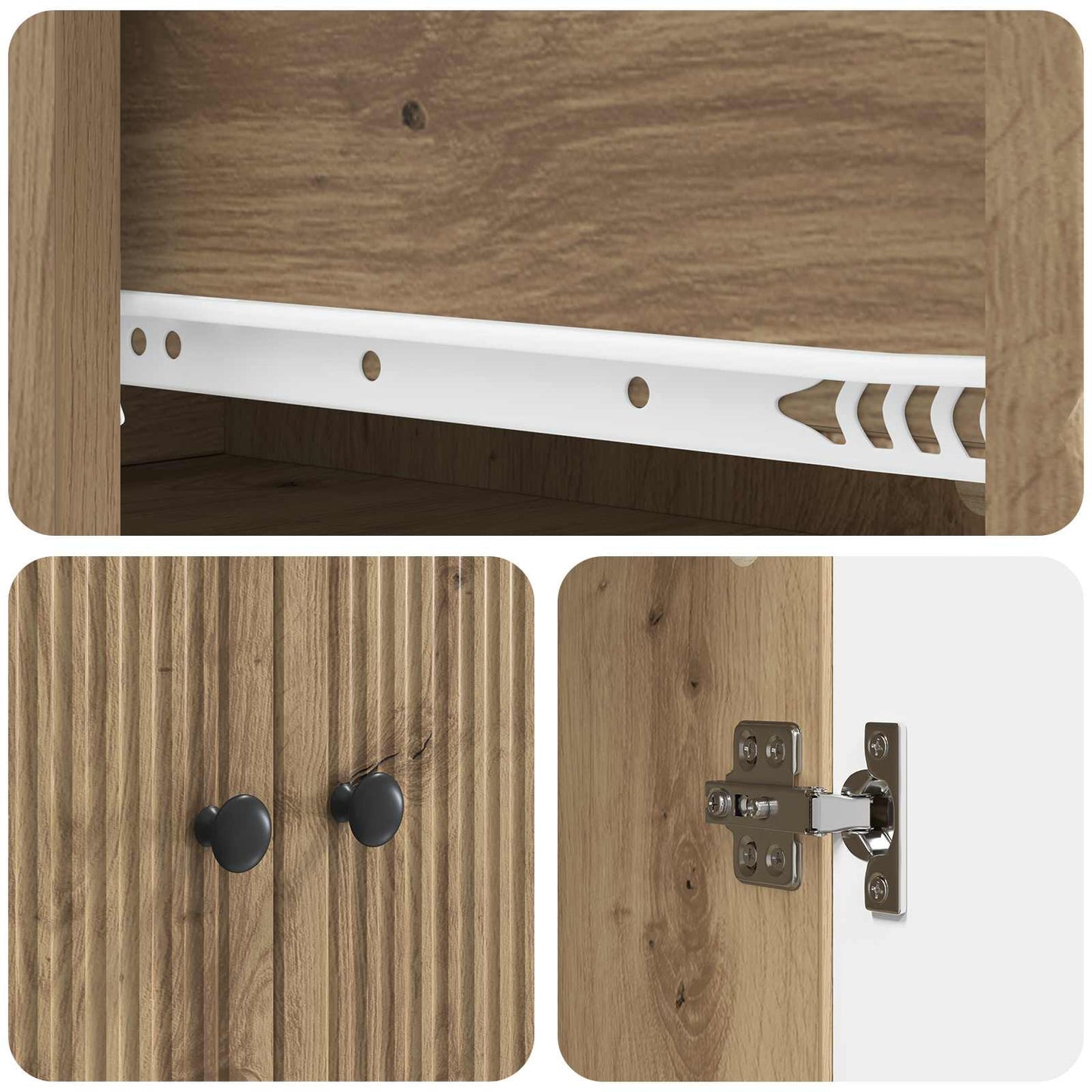 vidaXL Cabinet Set 2 pcs Engineered Wood