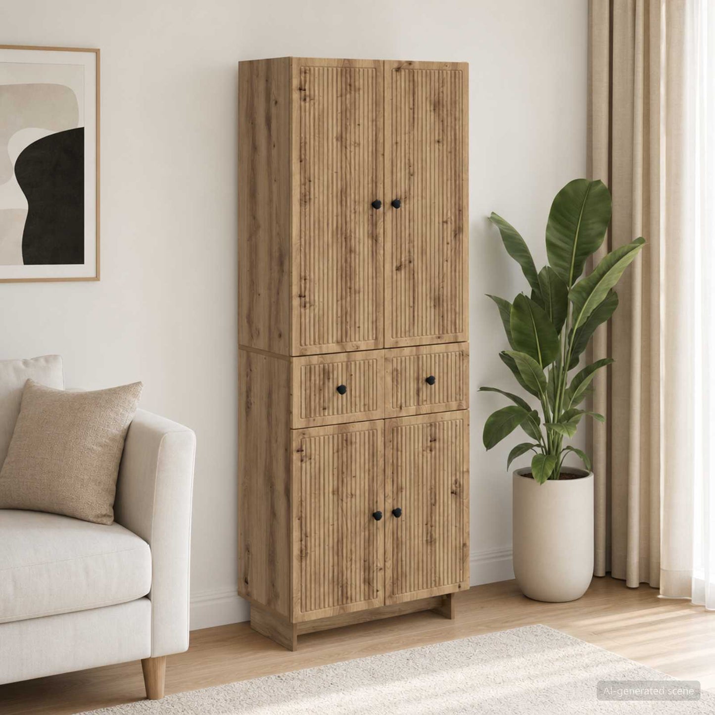 vidaXL Cabinet Set 2 pcs Engineered Wood