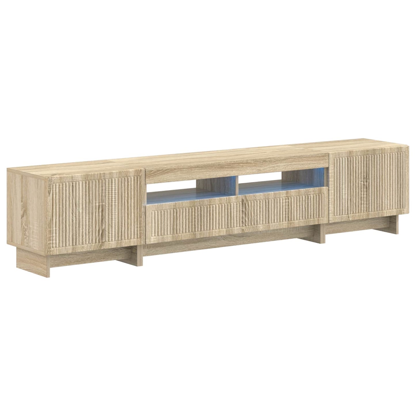 vidaXL 5 Piece LED TV Cabinet Sonoma Oak Engineered Wood