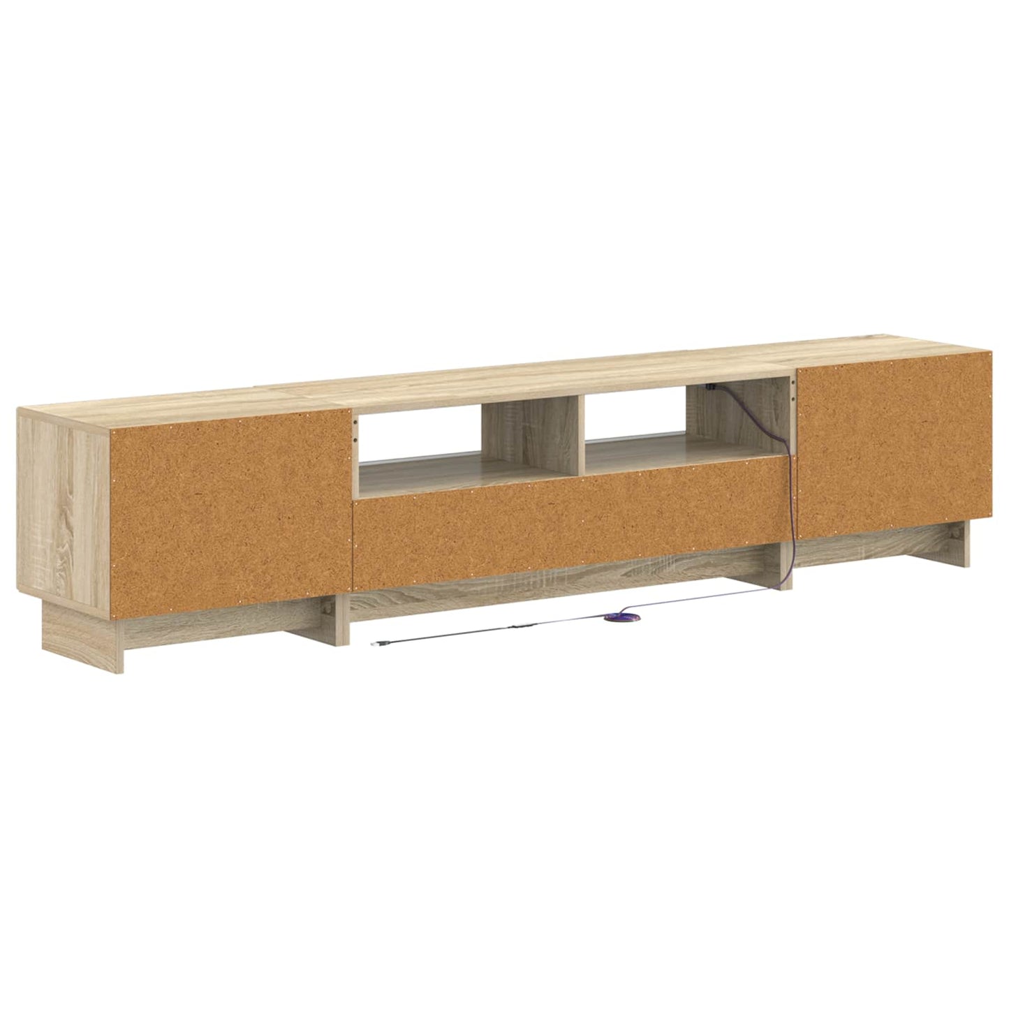 vidaXL 5 Piece LED TV Cabinet Sonoma Oak Engineered Wood