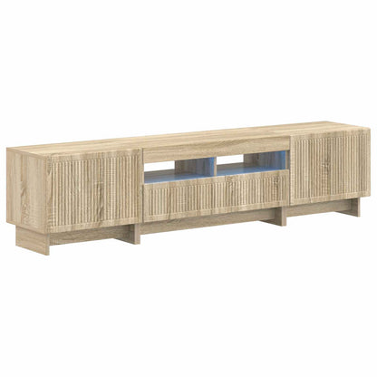 vidaXL 5 Piece LED TV Cabinet Sonoma Oak Engineered Wood