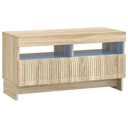 vidaXL 5 Piece LED TV Cabinet Sonoma Oak Engineered Wood