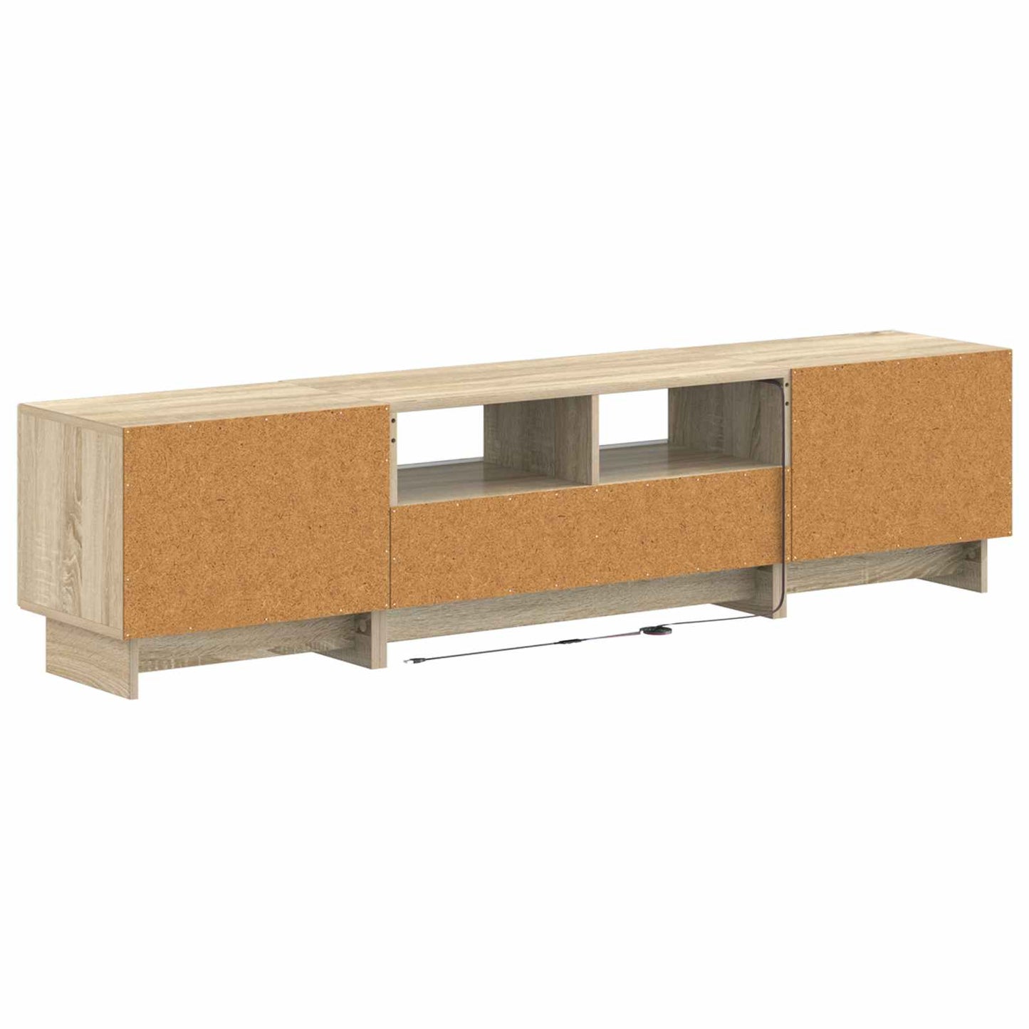vidaXL 5 Piece LED TV Cabinet Sonoma Oak Engineered Wood