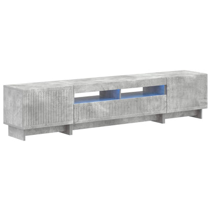 vidaXL 5 Piece LED TV Cabinet Concrete Grey Engineered Wood