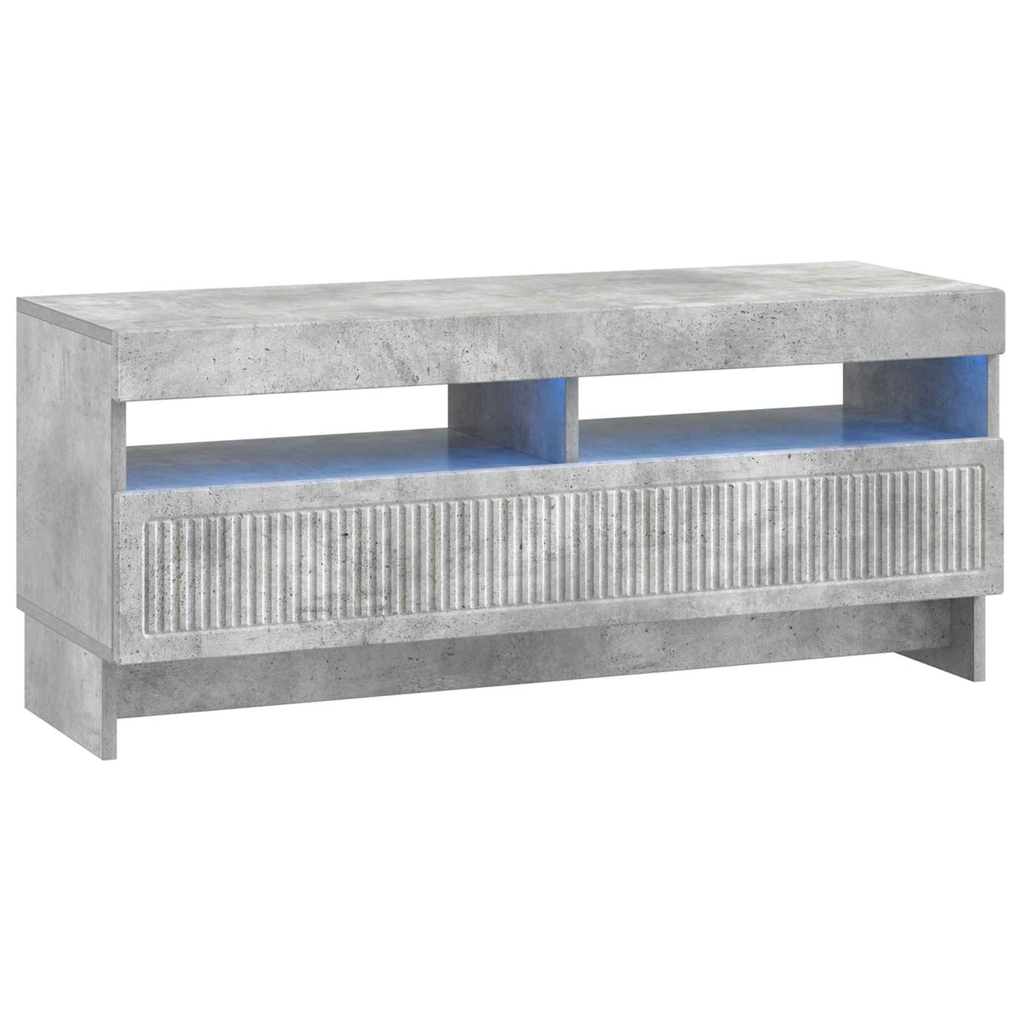 vidaXL 5 Piece LED TV Cabinet Concrete Grey Engineered Wood