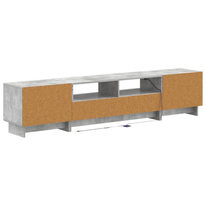 vidaXL 5 Piece LED TV Cabinet Concrete Grey Engineered Wood