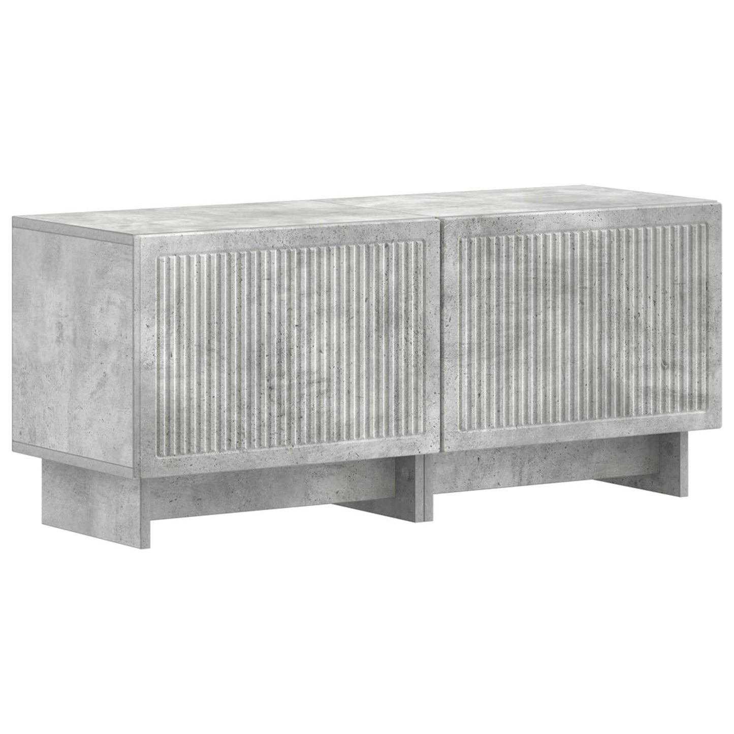 vidaXL 5 Piece LED TV Cabinet Concrete Grey Engineered Wood