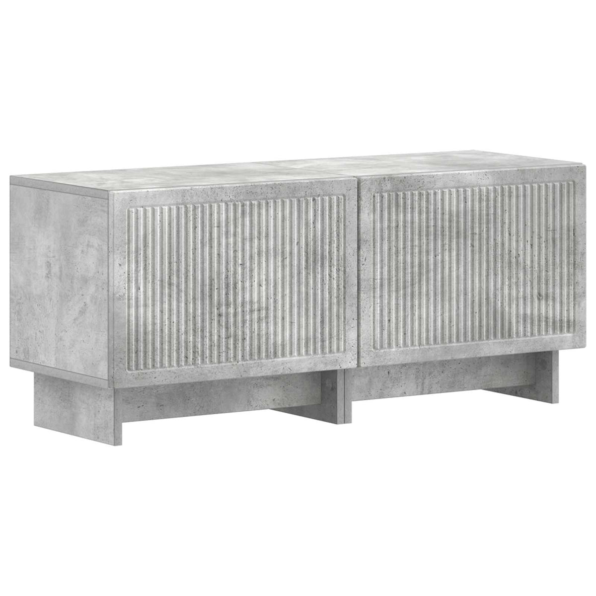 vidaXL 5 Piece LED TV Cabinet Concrete Grey Engineered Wood