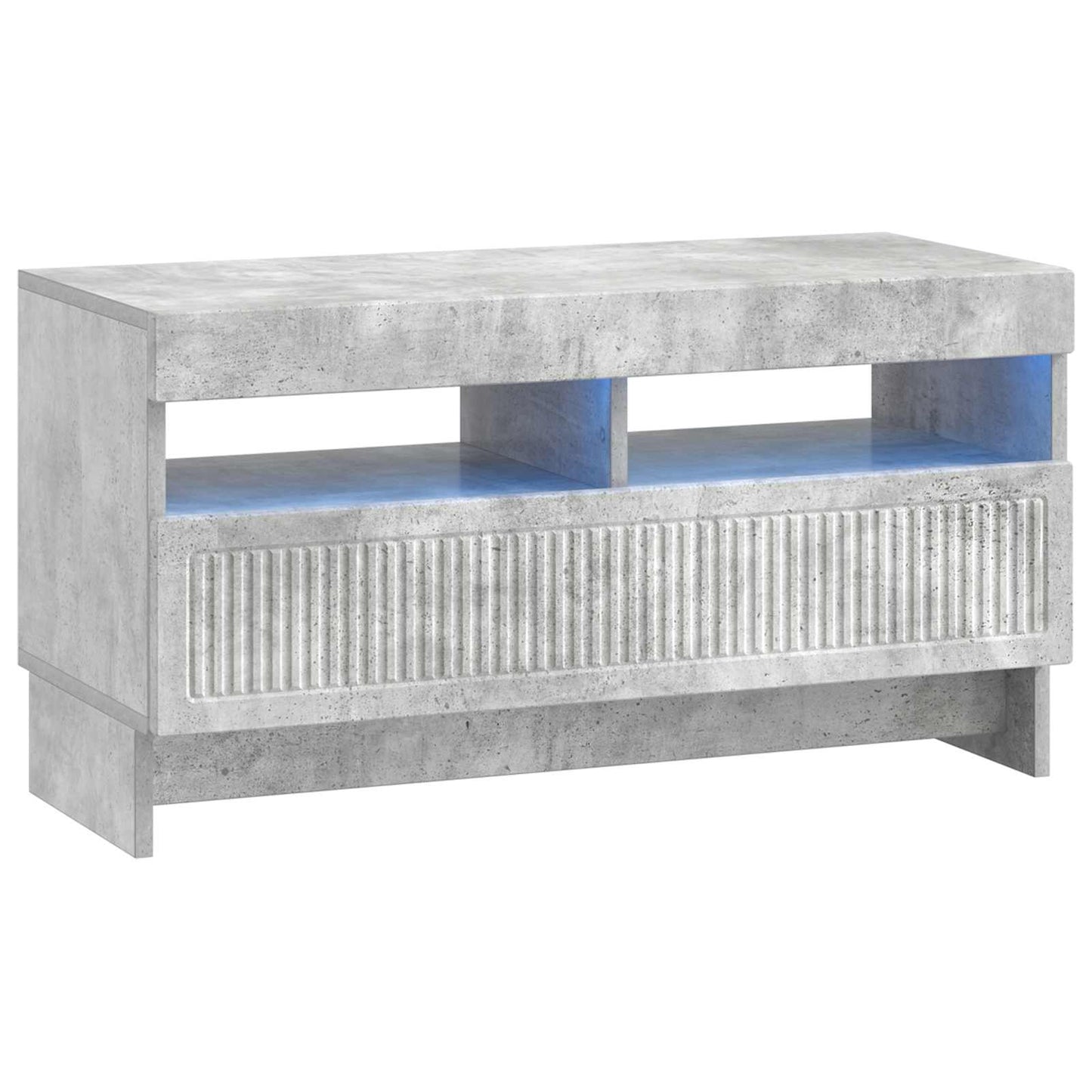vidaXL 5 Piece LED TV Cabinet Concrete Grey Engineered Wood