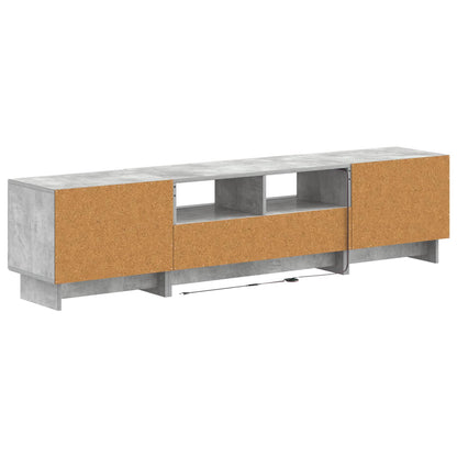 vidaXL 5 Piece LED TV Cabinet Concrete Grey Engineered Wood