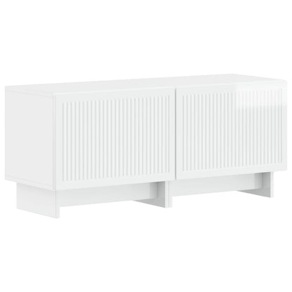 vidaXL 5 Piece LED TV Cabinet High Gloss White Engineered Wood
