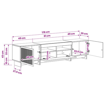 vidaXL 5 Piece LED TV Cabinet High Gloss White Engineered Wood