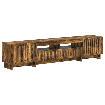 vidaXL 5 Piece LED TV Cabinet Smoked Oak Engineered Wood